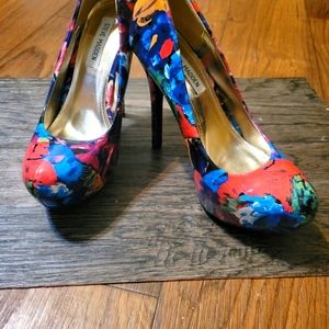 Steve madden p-ressa floral print high heels